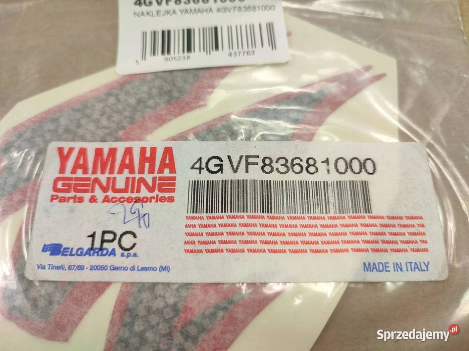 NAKLEJKA NA CZACHĘ YAMAHA TT E 600 19962001