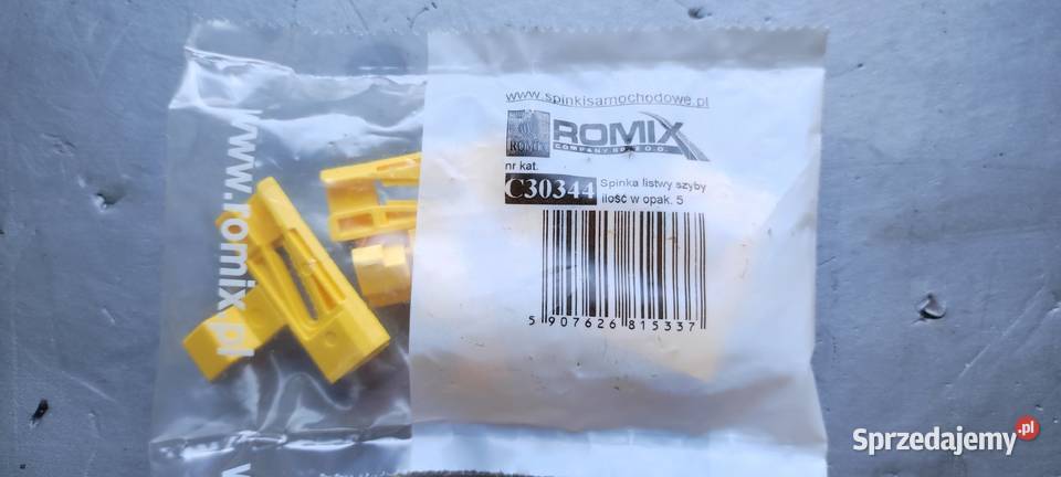 Spinki listwy dachowej Volvo Romix C30344 Widawa