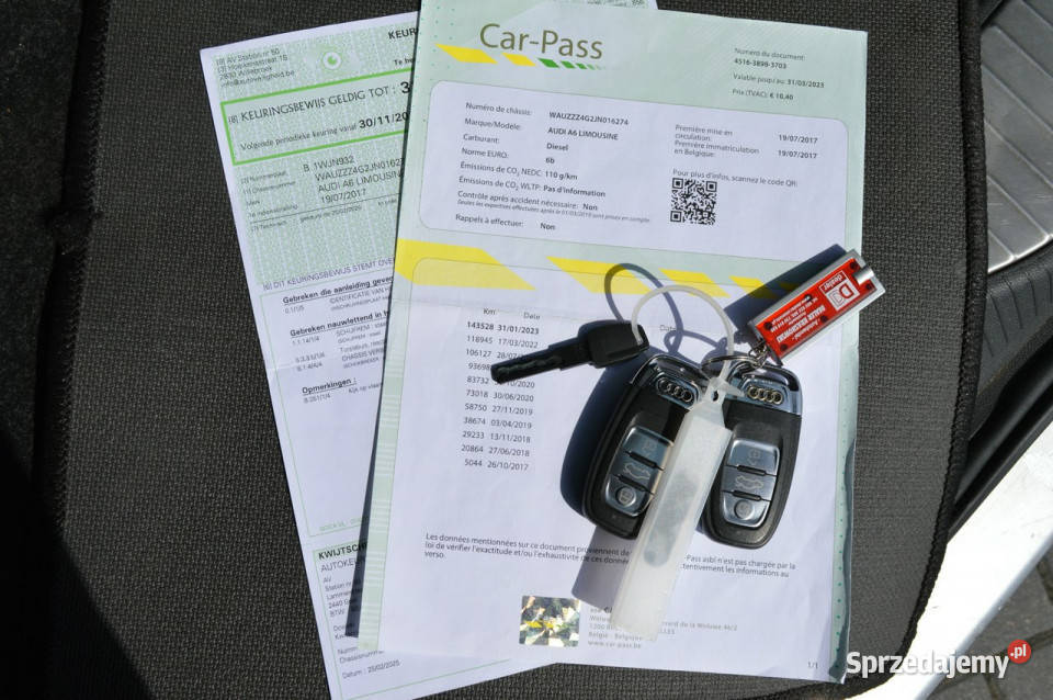 Audi A6 SLine 20 TDI Ultra STronic 100 podgrzewane fotele Hrubieszów