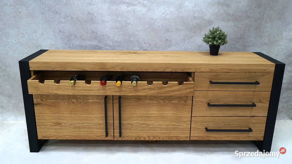 Komoda loftowa z szufladą na wino TAKO Janczowa