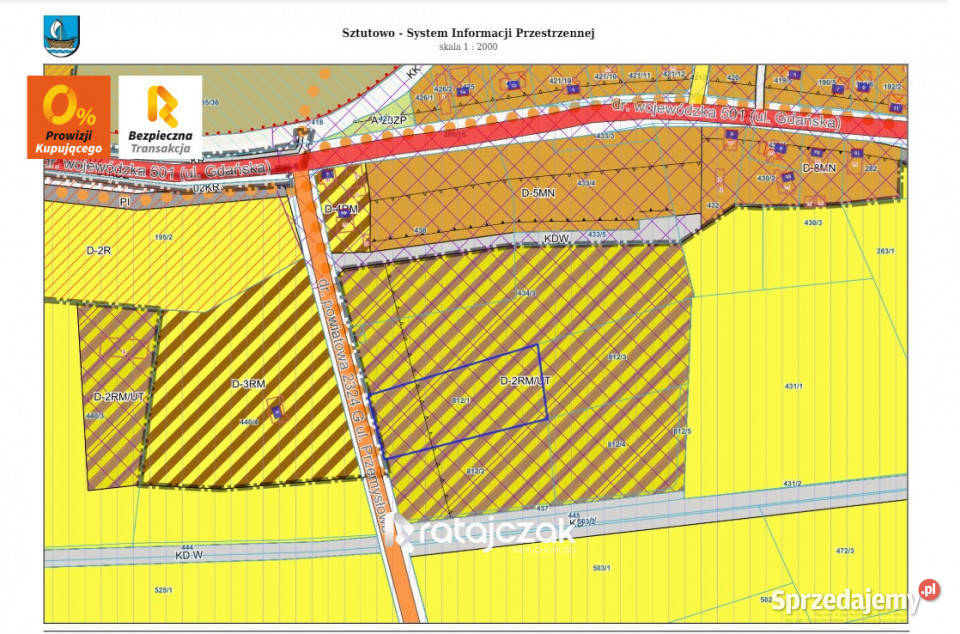 Działka Sztutowo 4522m2 Sprzedaż