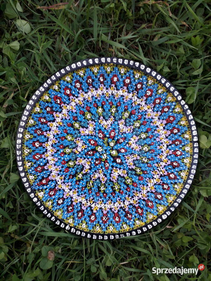 Talerz ceramiczny orientalny mandala recznie Warszawa