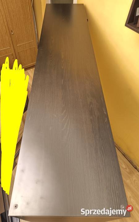 Szafka regał RTV IKEA Lappland ciemnobrązowa Łódź
