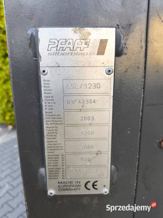 WÓZEK WIDŁOWY ELEKTRYCZNY Gliwice