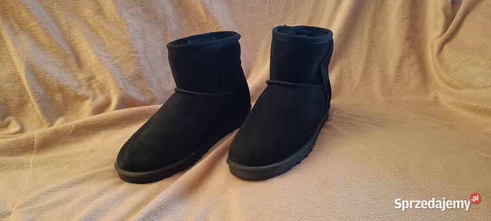 ROOTS Sheepskin Botki damskie Skóra naturalna Brwinów