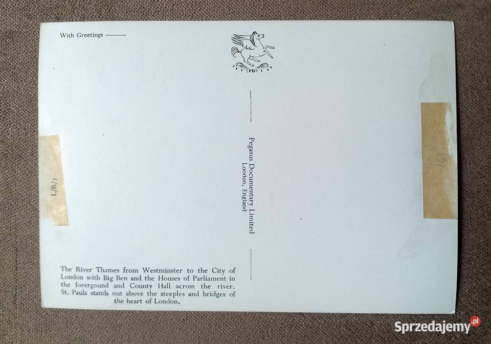 LONDYN WIDOK NA TAMIZĘ MOSTY I BUDYNKI RZĄDOWE