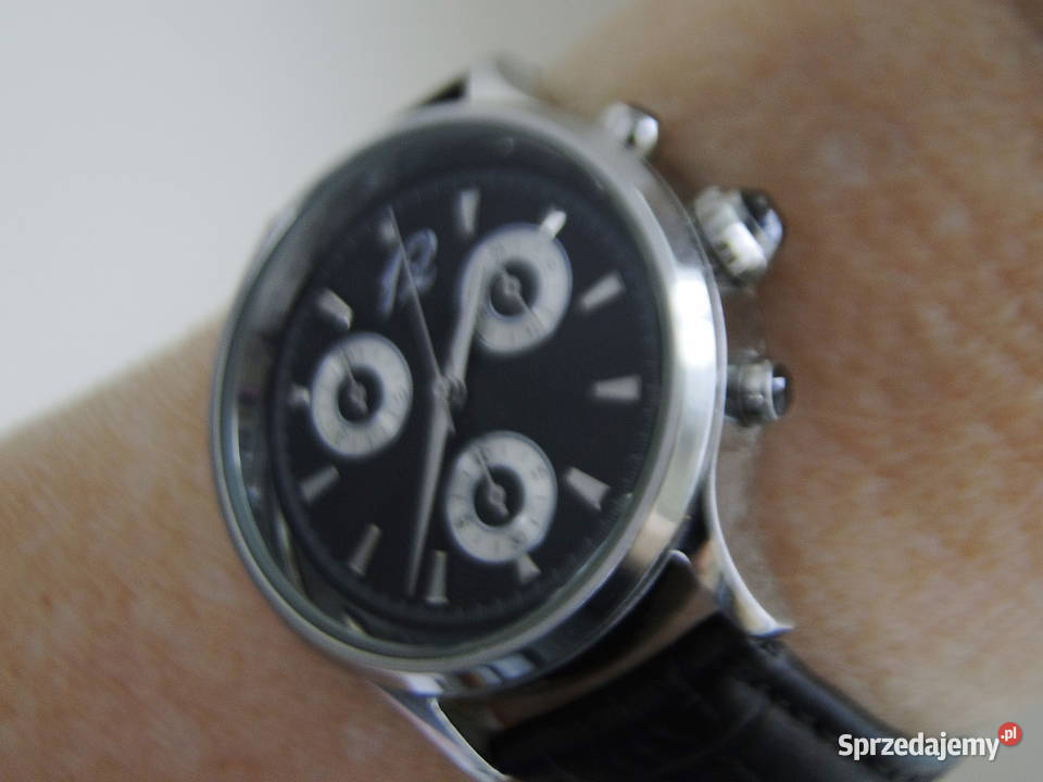Zegarek Chronograf ze stoperem skórzany pasek mazowieckie Warszawa sprzedam