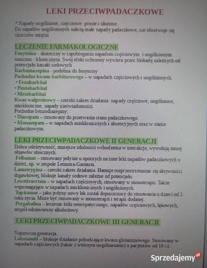 Notatki pielęgniarstwo w pliku pdf Pozostałe Radom