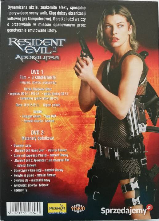 Resident Evil 4 x DVD Mila Jovovich Łódź