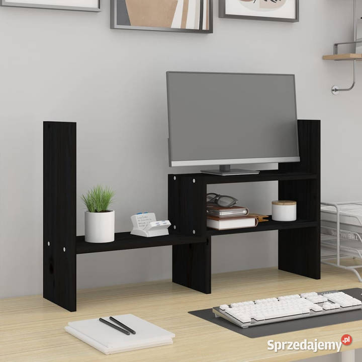 Podstawka na monitor czarna 3972x17x43 drewno Warszawa