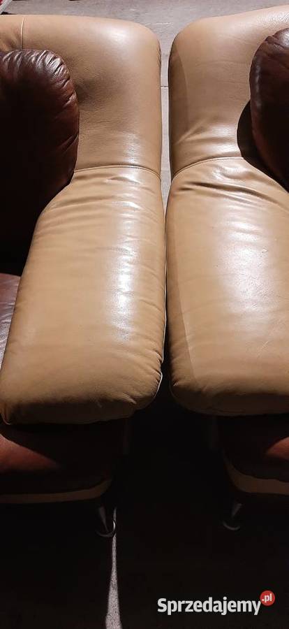 Skórzane fotele plus ława dowóz Brzeźnica sprzedam