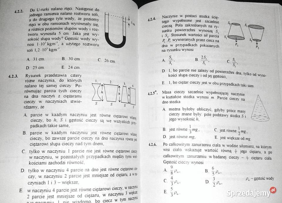 Zbiór pytań i zadań testowych z fizyki Jadwiga sprzedam