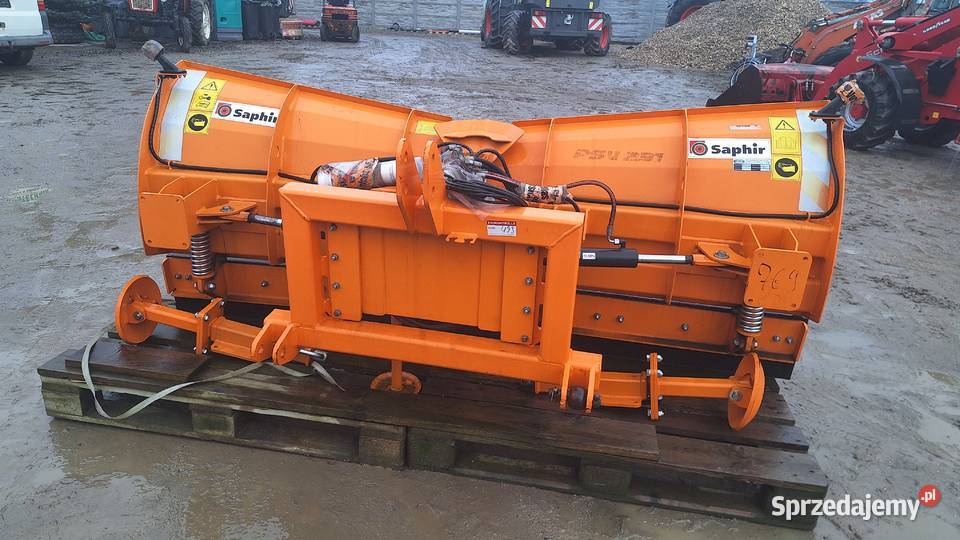 Pług śnieżny Saphir skosowany nowy nie używany nieuszkodzony wielkopolskie Baszków