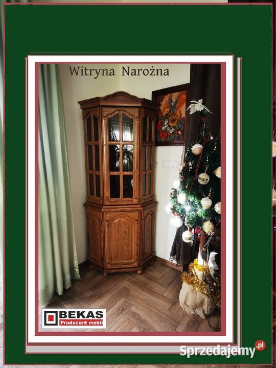 PROMOCJA Klasyczna Serwantka Witryna Narożna 70 Sochaczew