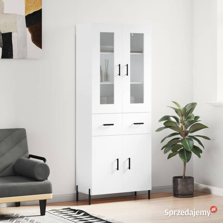 Witrynka biała 695x34x180 materiał mazowieckie Warszawa