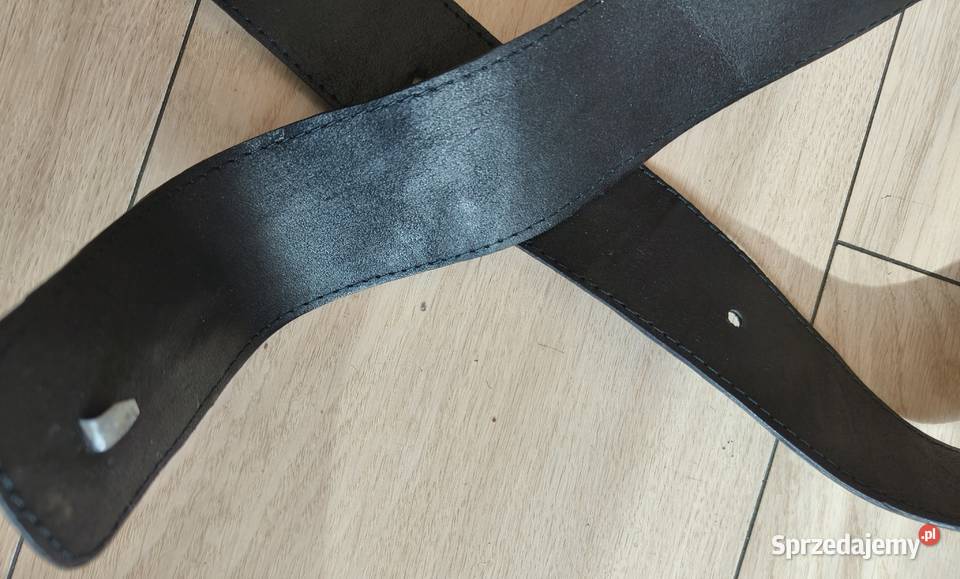 Pasek czarny skórzany Gdańsk