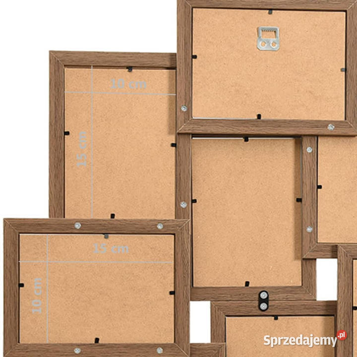 Ramka na 10 zdjęć 10x15 jasnobrązowa MDF Warszawa