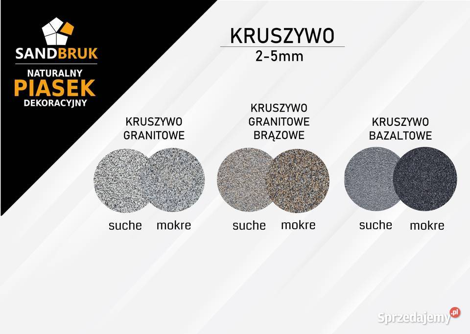 Suchy Płukany Piasek Bazaltowy Fuga Zasypka sprzedam