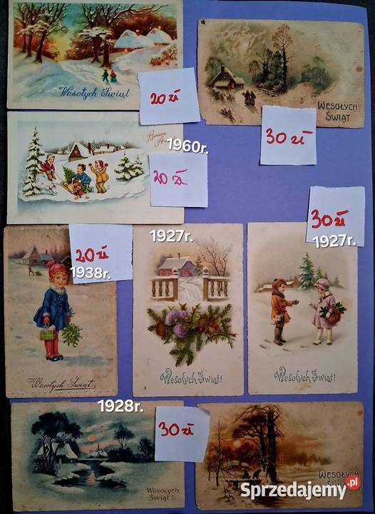 Stare kartki świąteczne sprzedam