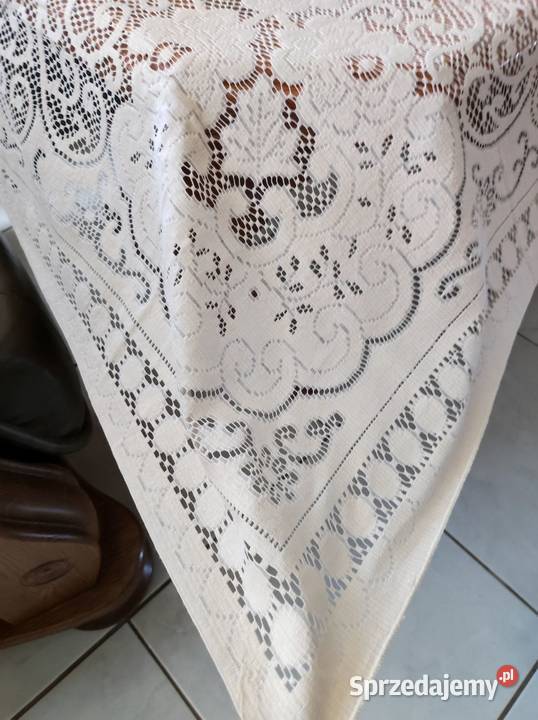 serweta obrus koronkowy ażurowy bieżnik vintage Kielce