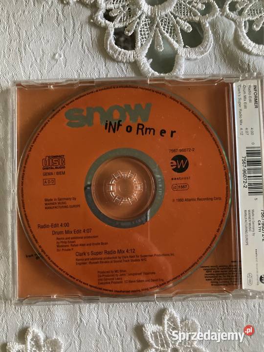Płyta CD Single Snow Informer Klasyka Lata 90 Czerwionka-Leszczyny