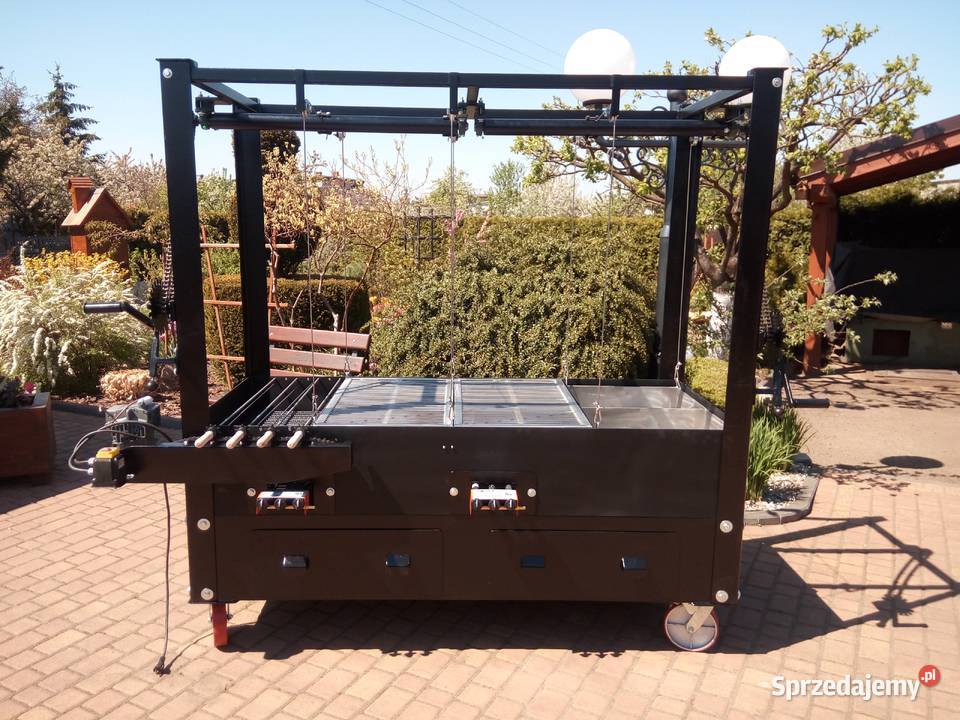 Gastronomiczny grill cateringowy węglowy gazowy Damasławek