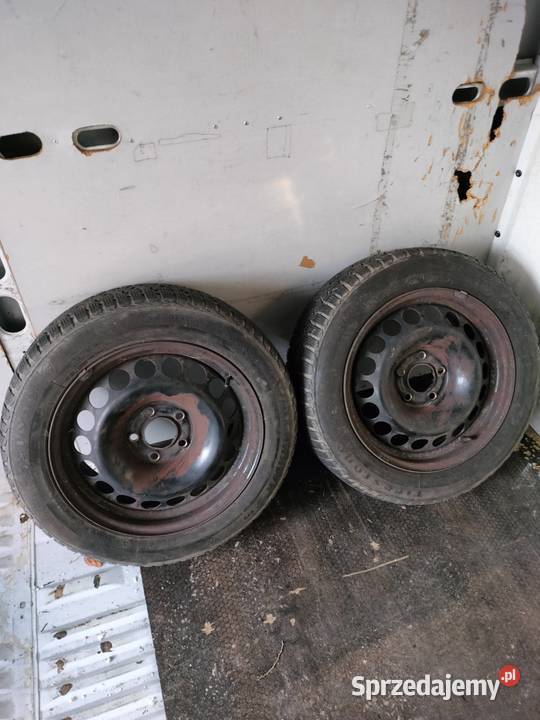 Opony Zimowe Na Felgach Stalowych Grupy VW 5x112 sprzedam