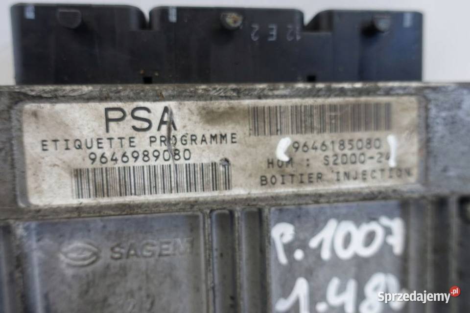 Peugeot 1007 14 8V KOMPUTER SILNIKA sterownik lubelskie sprzedam