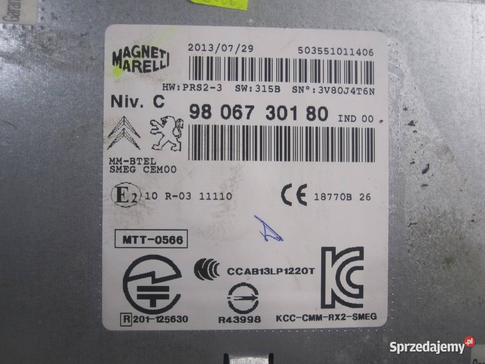 PEUGEOT 208 I 13r radio 9806730180 Kielce