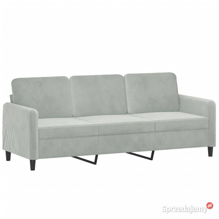 3osobowa sofa z poduszkami jasnoszara 180 Warszawa sprzedam