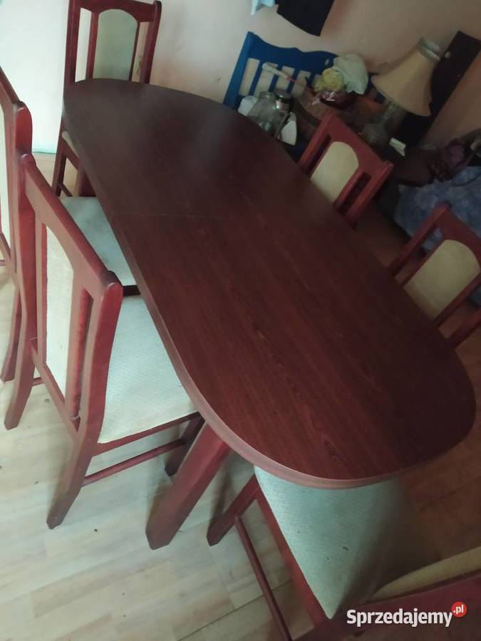 Stół rozsuwany + 6 krzeseł