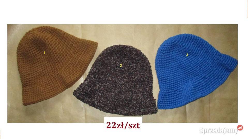 Kapelusz melanż bordo czerń beż kapelusz Nakrycia głowy