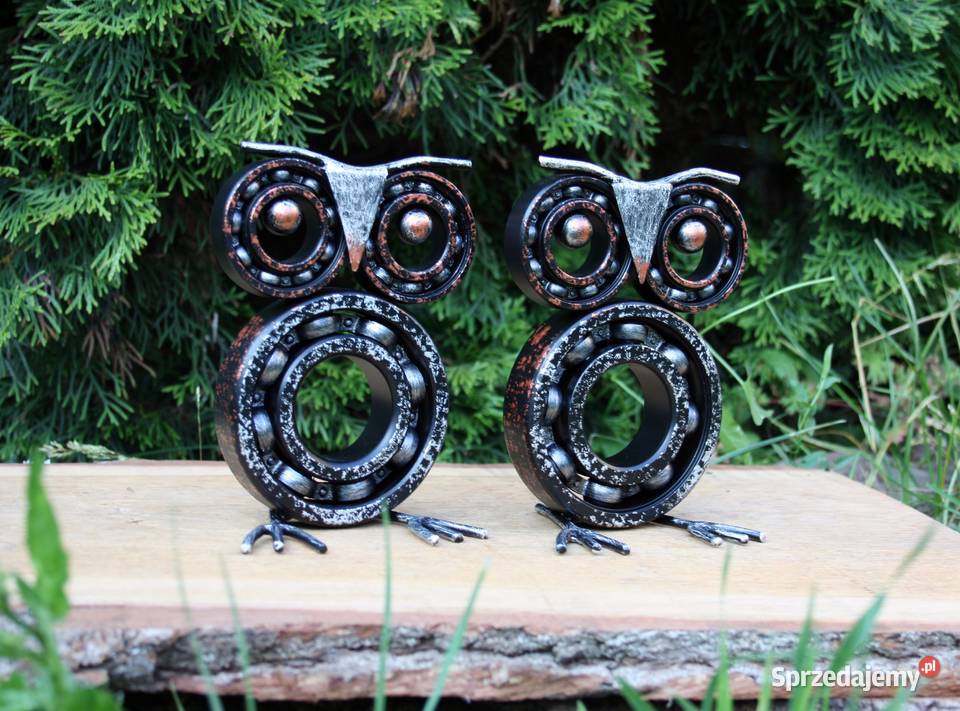 Figurka Sowa Statuetka scrap metal art Loft