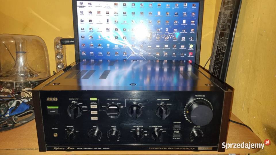 Potężny wzmacniacz Akai AM95 2x180Watt 4ohm Warta