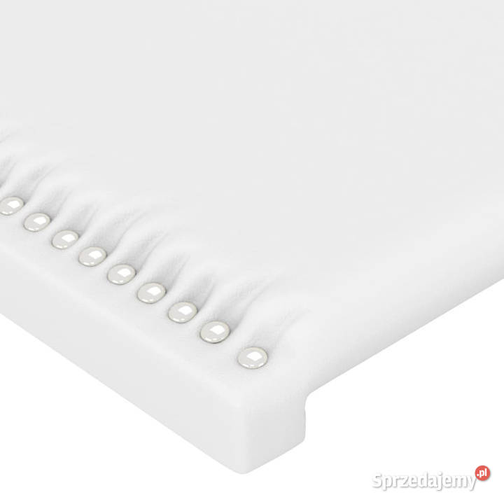 Zagłówek do łóżka z LED biały 163x16x7888 Warszawa