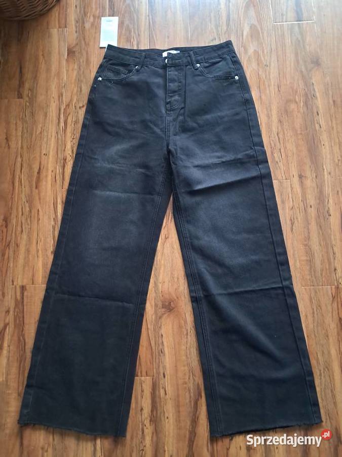 Nowe czarne spodnie rozmiar L na wysoką świętokrzyskie sprzedam