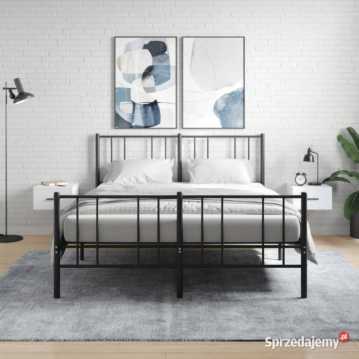 Wiszące szafki nocne 2 białe 35x35x20 WM829853 Warszawa