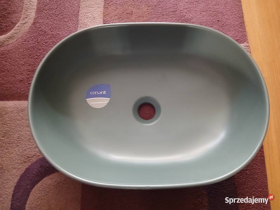 Umywalka nablatowa MODUO 50 owalna zielony mat małopolskie Kraków