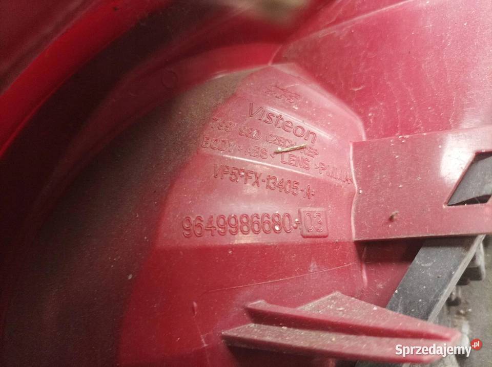 LAMPA TYŁ LEWA 3D EU 9649986680 Peugeot 207 I