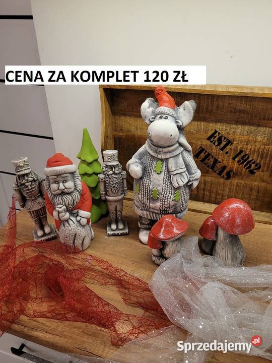 Renifer świąteczny łoś gipsowy bałwan gipsowy Wrocław