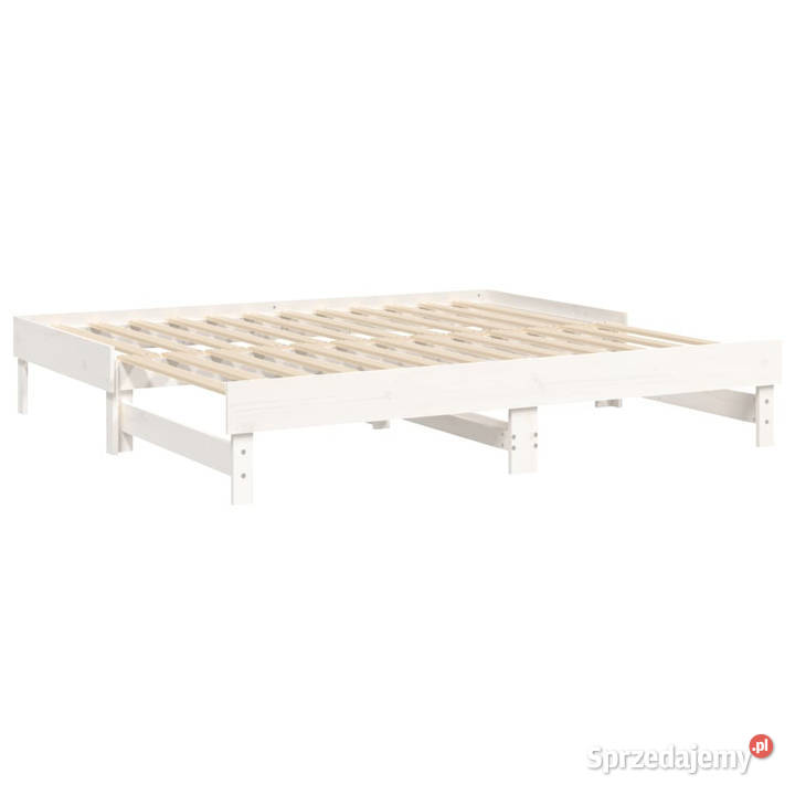 Łóżko rozsuwane białe 2x90x190 lite drewno Warszawa