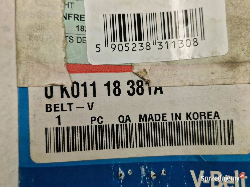 PASEK KLINOWY KIA SPORTAGE 19942003 NOWY lubelskie