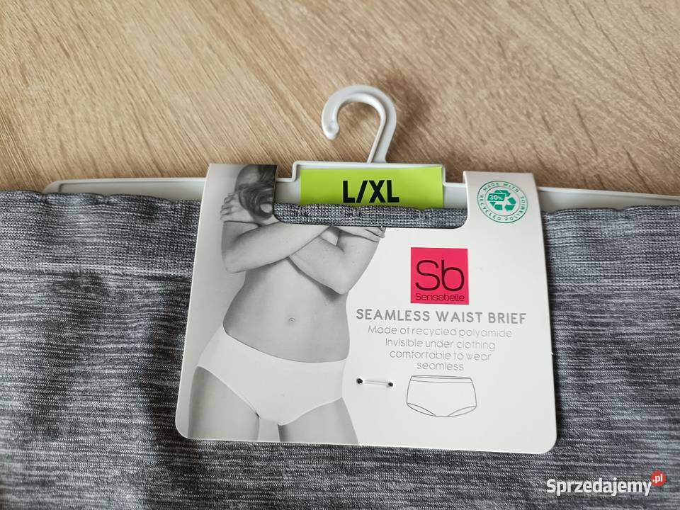 Wysokie figi bezszwowe damskie szare LXL Kwidzyn