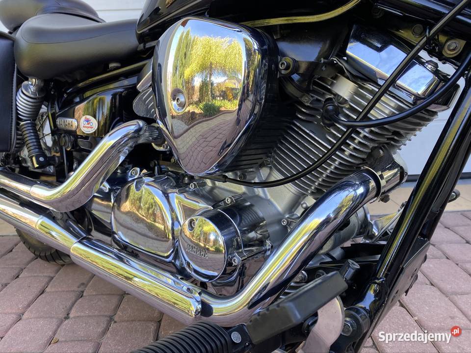 YAMAHA XVS 125 DRAGSTAR PIĘKNY OBLANY CHROMEM kufry Kokoszkowy