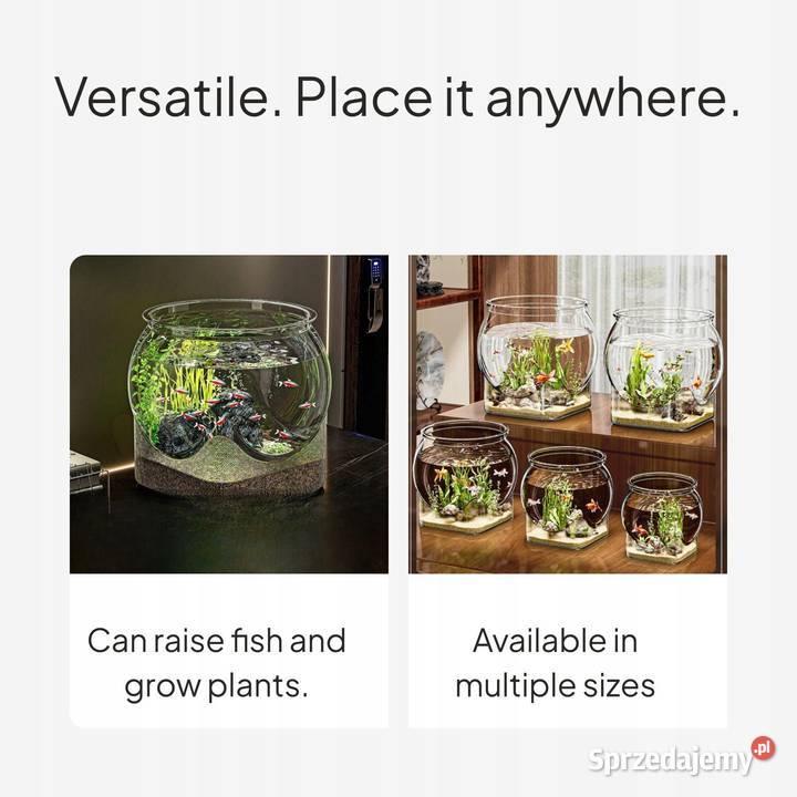 Okrągłe Akwarium Biurkowe