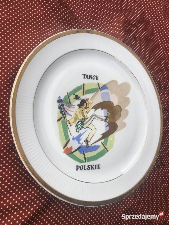 Talerz Chodzież Tańce Polskie Porcelana i szkło Łowicz