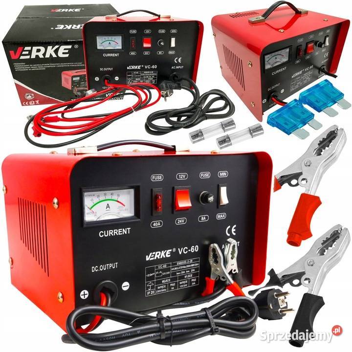 VERKE PROSTOWNIK AKUMULATOROWY VC60 12V 24V 30A Chmielnik sprzedam