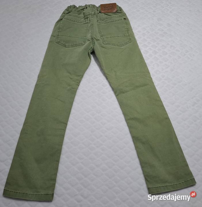 Spodnie chłopięce rurki zielone piłka trampek Next Czeladź sprzedam