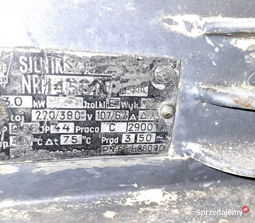 Silnik elektryczny trójfazowy 3kW Nowy Sącz sprzedam