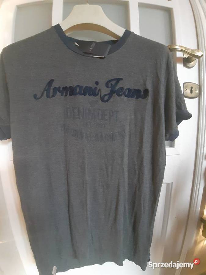Armani koszulka XL tshirt piękna Italy 100 Rozmiar XL mazowieckie Warszawa
